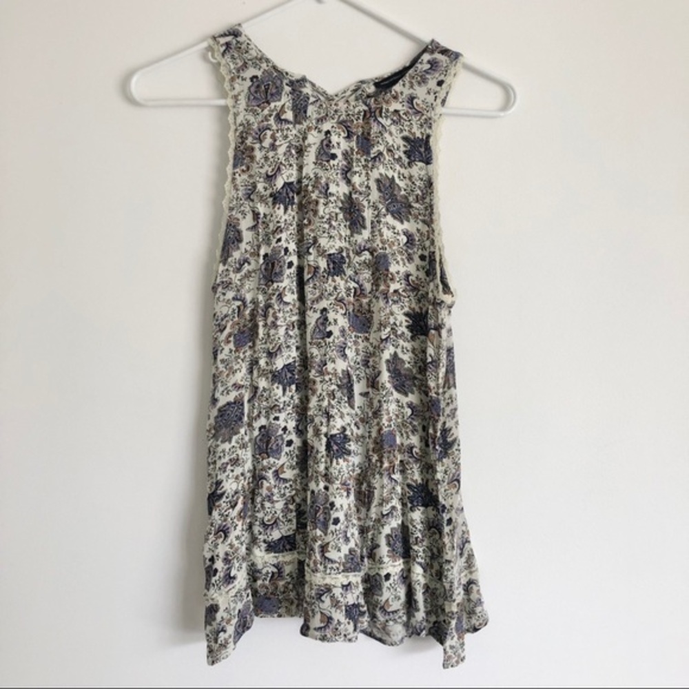 AE Floral Tank XS NWOT